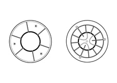 Anti-Vortex Main Drain White