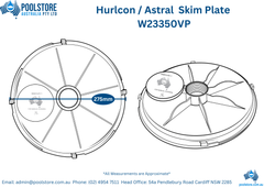 Poolstore Australia Skim Plate Hurlcon / Astral ⚙️