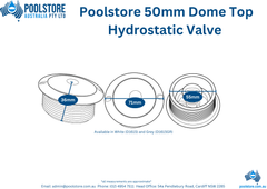 Poolstore 50mm Dome Top Hydrostatic Relief Valve⚙️