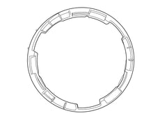 Skimmer Box Vacuum Plate Basket Retaining Ring Grey