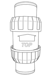 Poolstore 50mm Swing Check Non-Return Valve