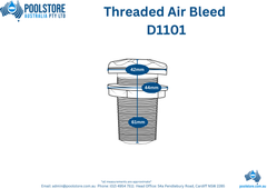 Threaded Air Bleed - White ⚙️