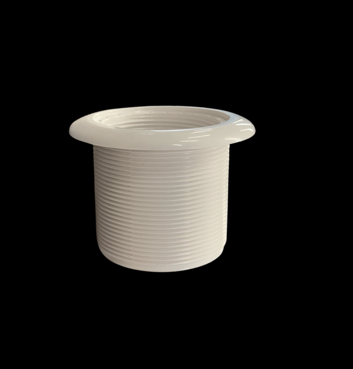 50mm Flanged Adaptor Only White ⚙️