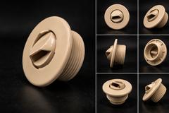 Threaded Eyeball Beige Letterbox