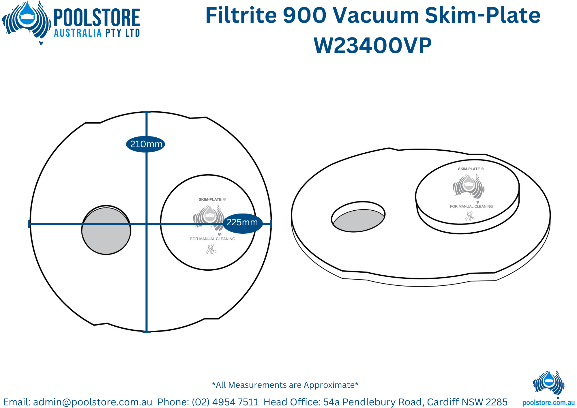 Poolstore Australia Skim Plate Filtrite 900 ⚙️