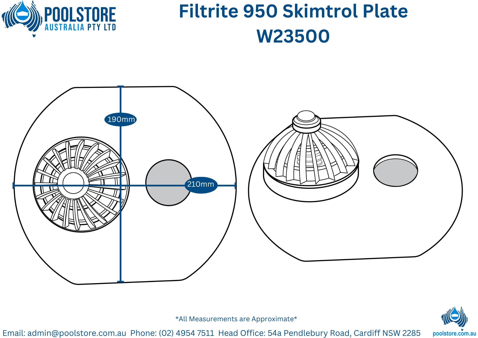 Filtrite 950 Skimtrol Plate ⚙️