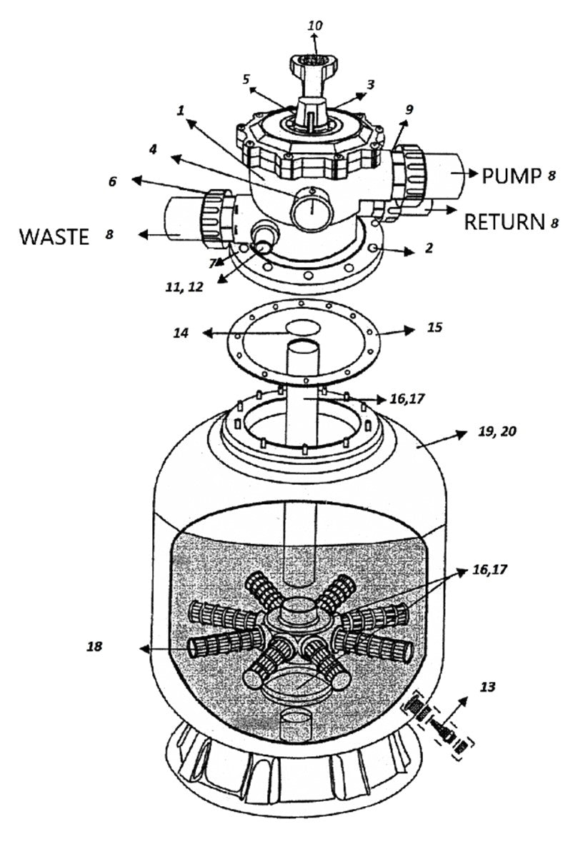 Poolstore GM780 Hub And Pipe