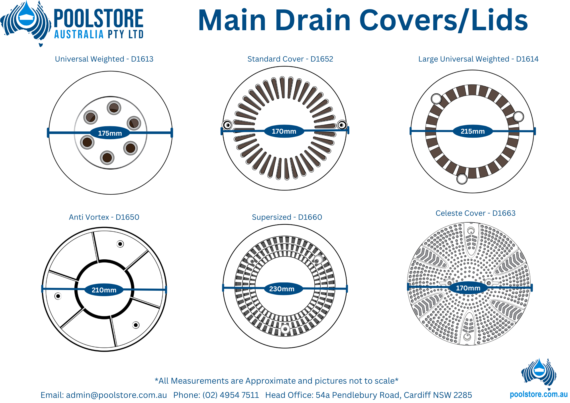Universal Weighted Main Drain Cover⚙️