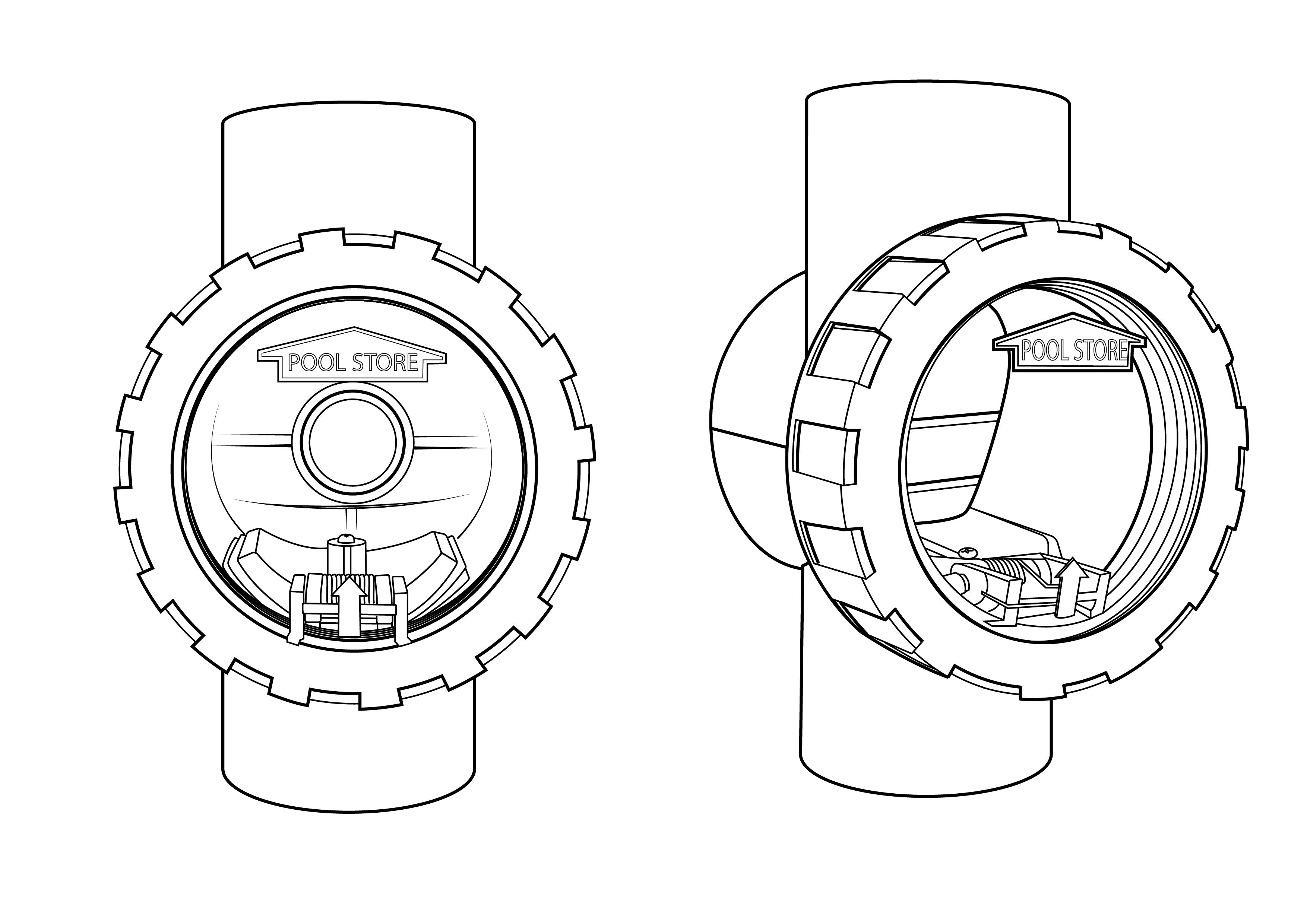 50mm Non-return Valve with Clear Lid⚙️