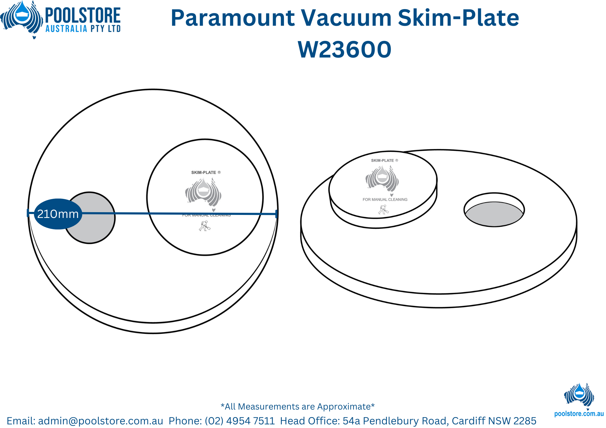 Poolstore Australia Skim Plate Paramount ⚙️