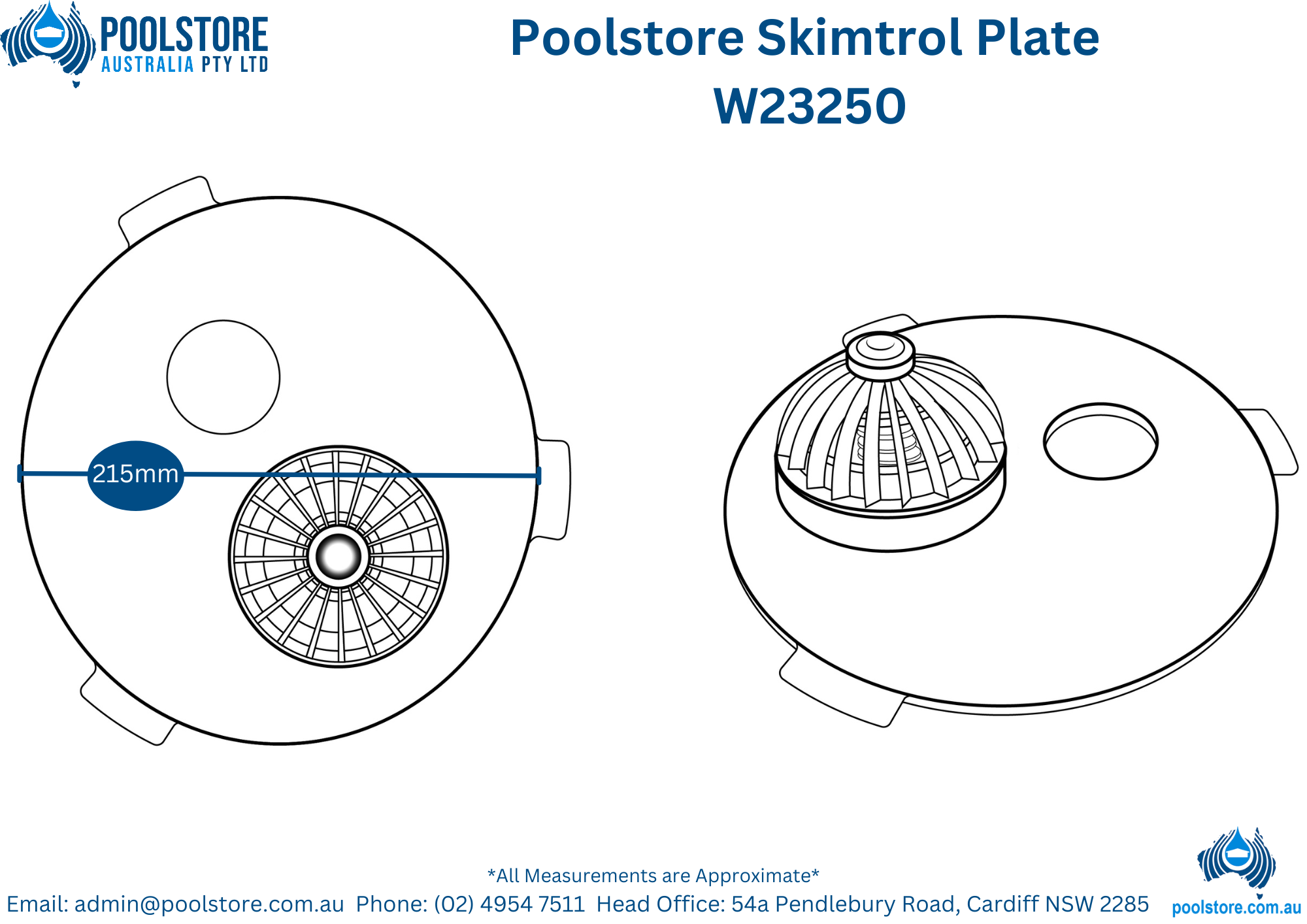 Poolstore Skimtrol Plate ⚙️