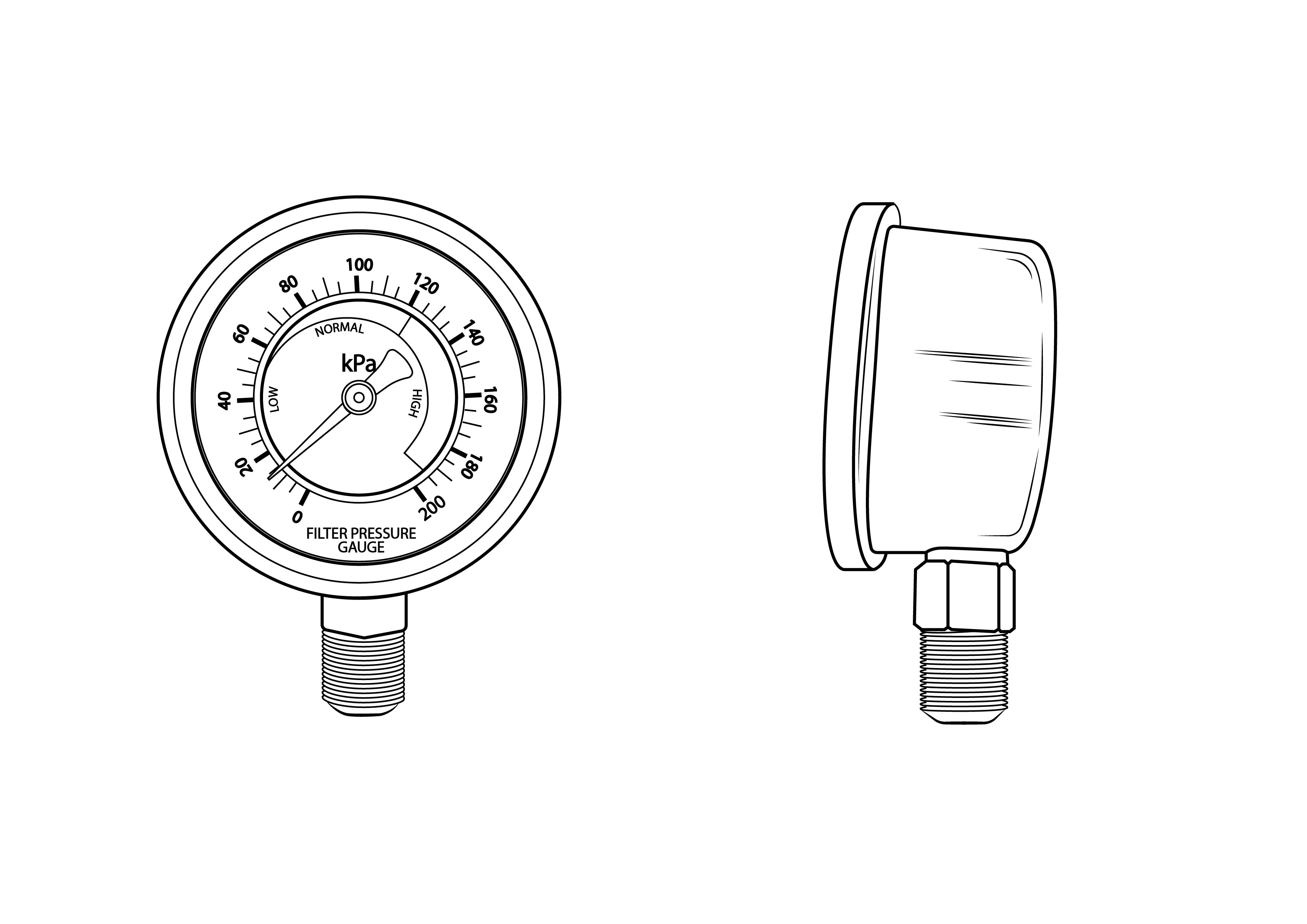 Pressure Gauge 50mm ⚙️