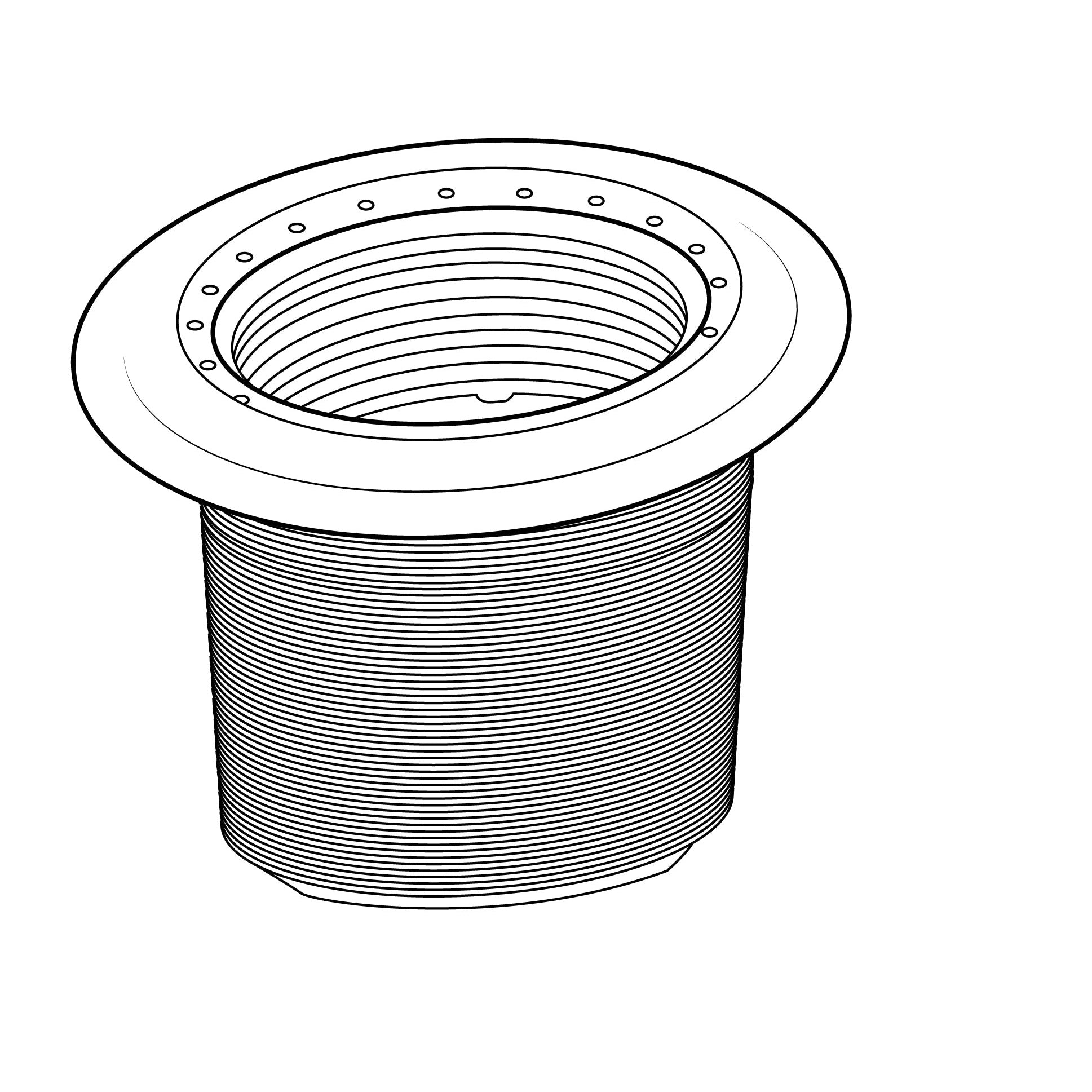 50mm Flanged Adaptor Only Grey ⚙️