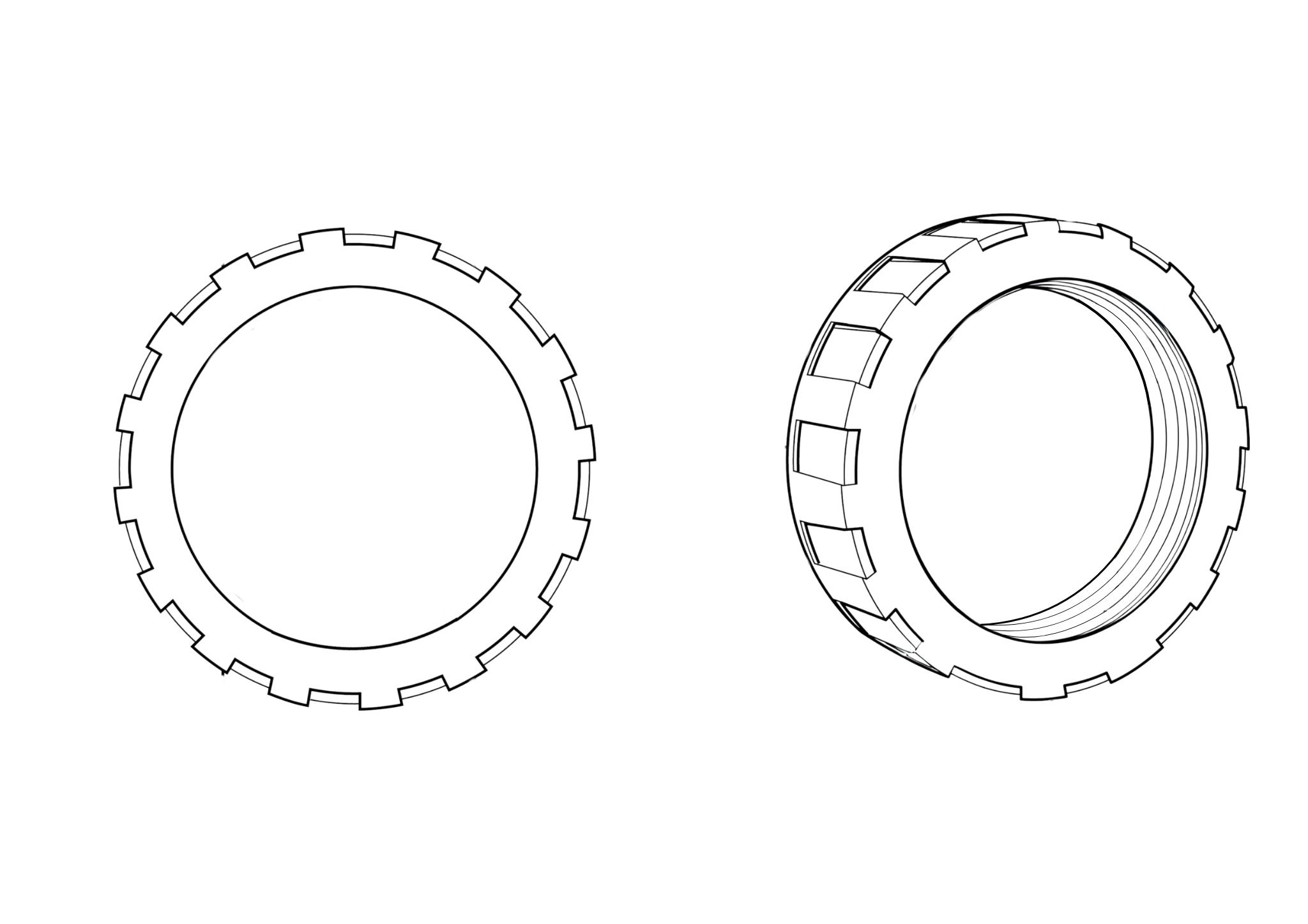 40mm Clear Top Non Return Valve Nut Only ⚙️