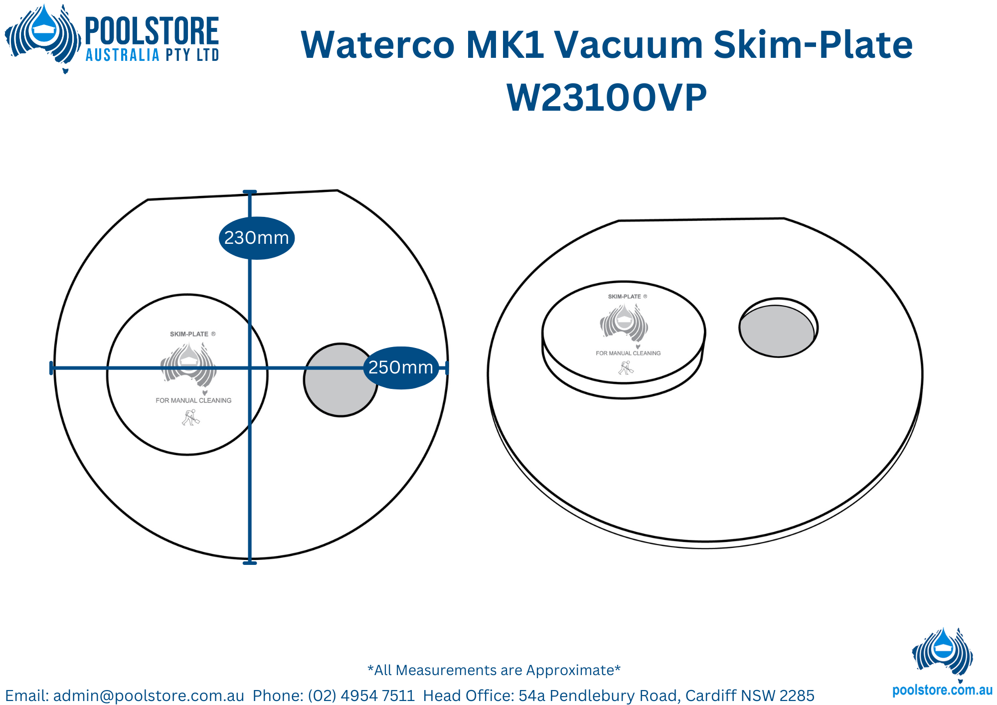Poolstore Australia Skim Plate Waterco ⚙️